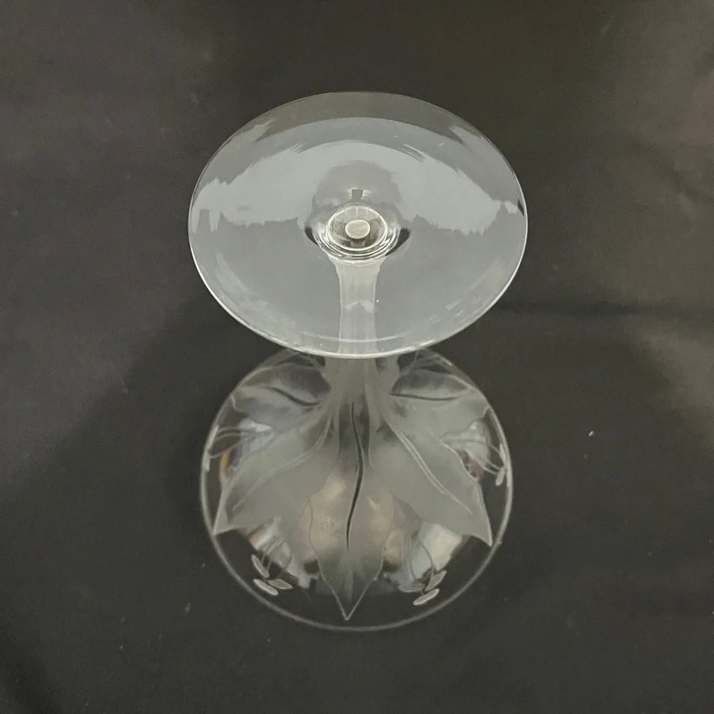 Antique Dorflinger LILY Champagne coupe. Set of four - Picture 4 of 6